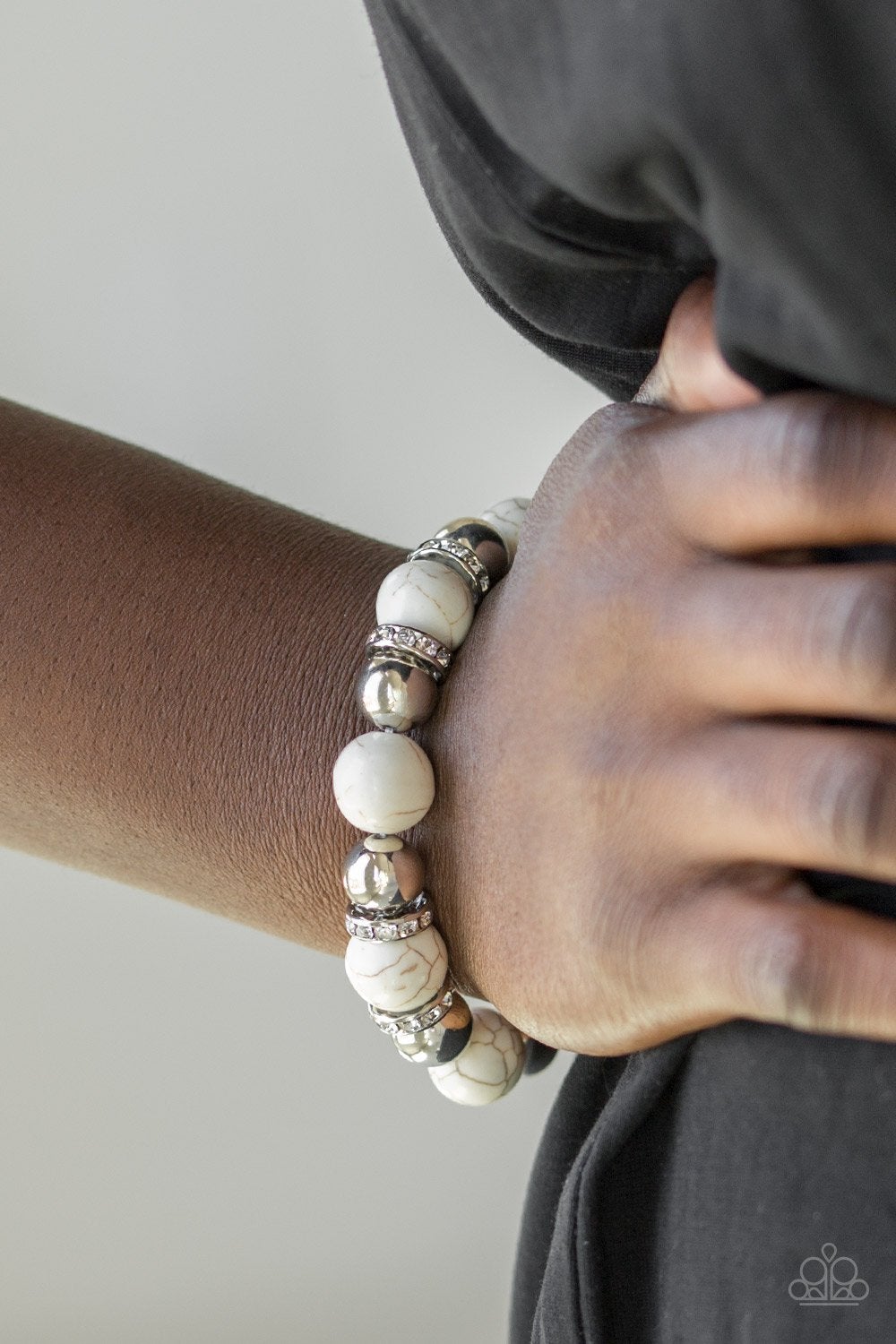 Ruling Class Radiance-White - Paparazzi Accessories