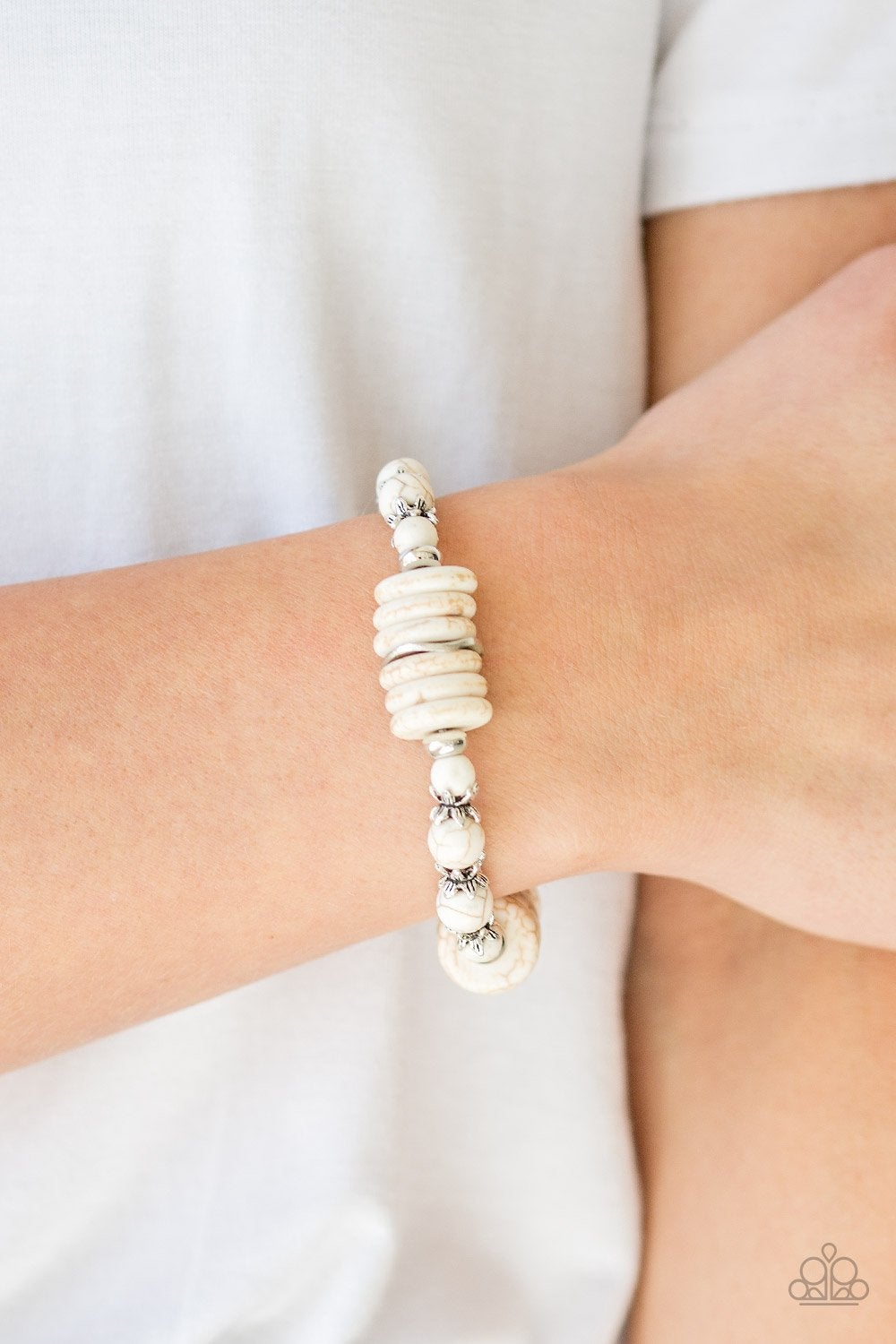 Sagebrush Serenade-White - Paparazzi Accessories
