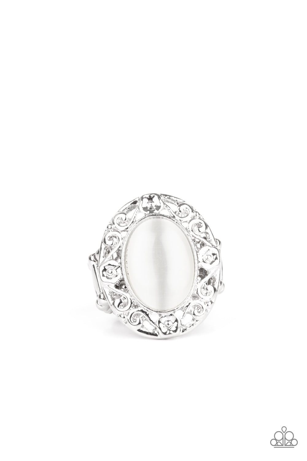 silver, silver jewelry, white, moon stone, moon stone jewelry, ring, adjustable ring, thick band ring, everyday jewelry, affordable jewelry, boho jewelry, paparazzi accessories