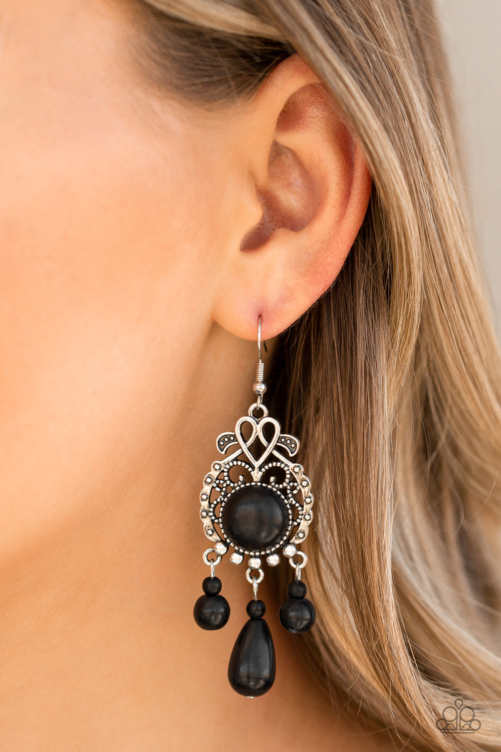 silver, silver jewelry, black, black jewelry, stone, stone jewelry, boho jewelry, affordable jewlery, affordable holiday gift, everyday jewelry, paparazzi accessories, viral jewelry, trending jewelry, casual jewlery, fall jewelry, prom jewelry, homecoming jewelry,wedding jewelry,