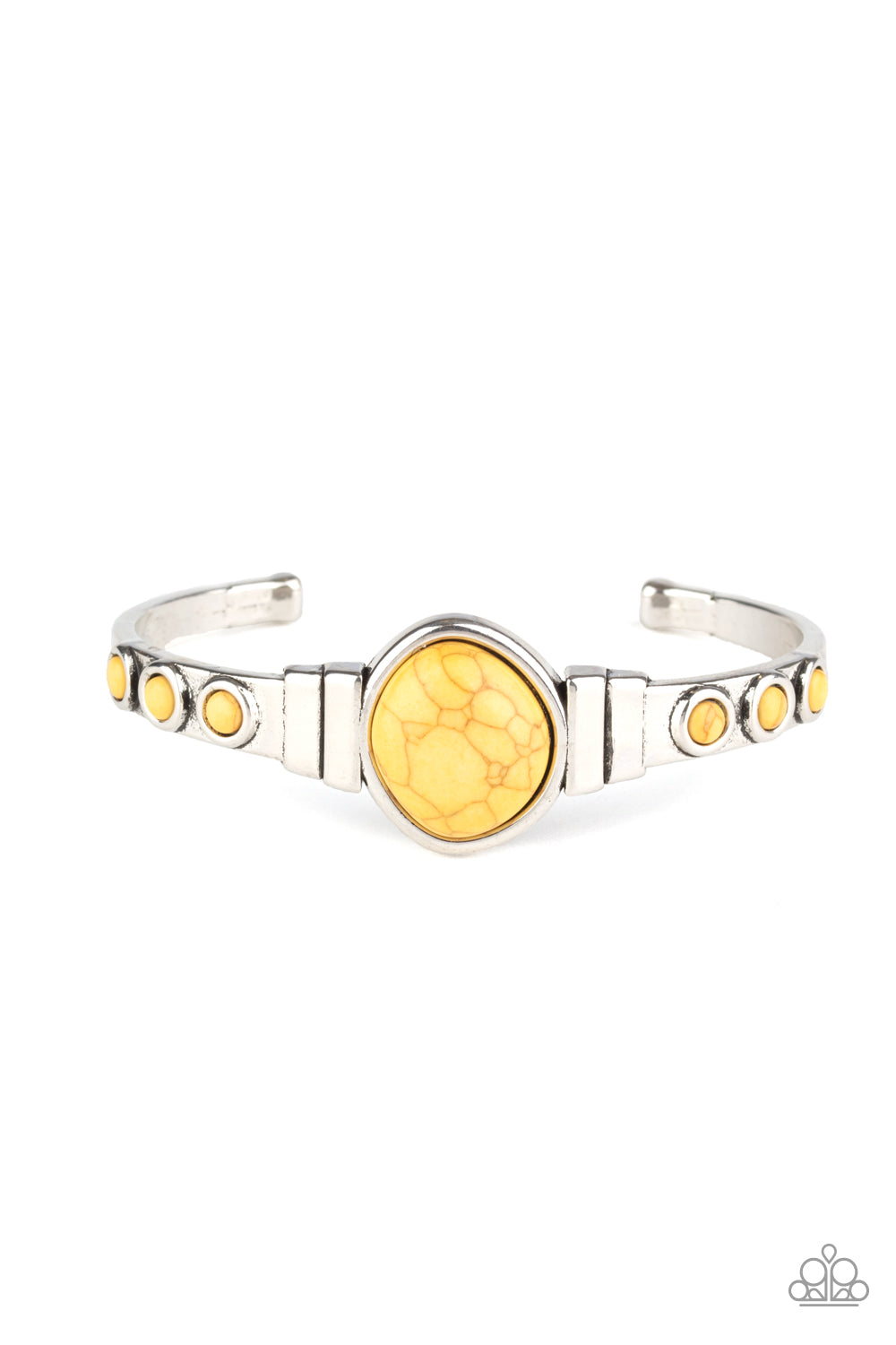 silver, silver jewelry, yellow, yellow jewelry, spring jewelry, affordable jewelry, paparazzi accessories, everyday jewelry, crackle stone jewelry,