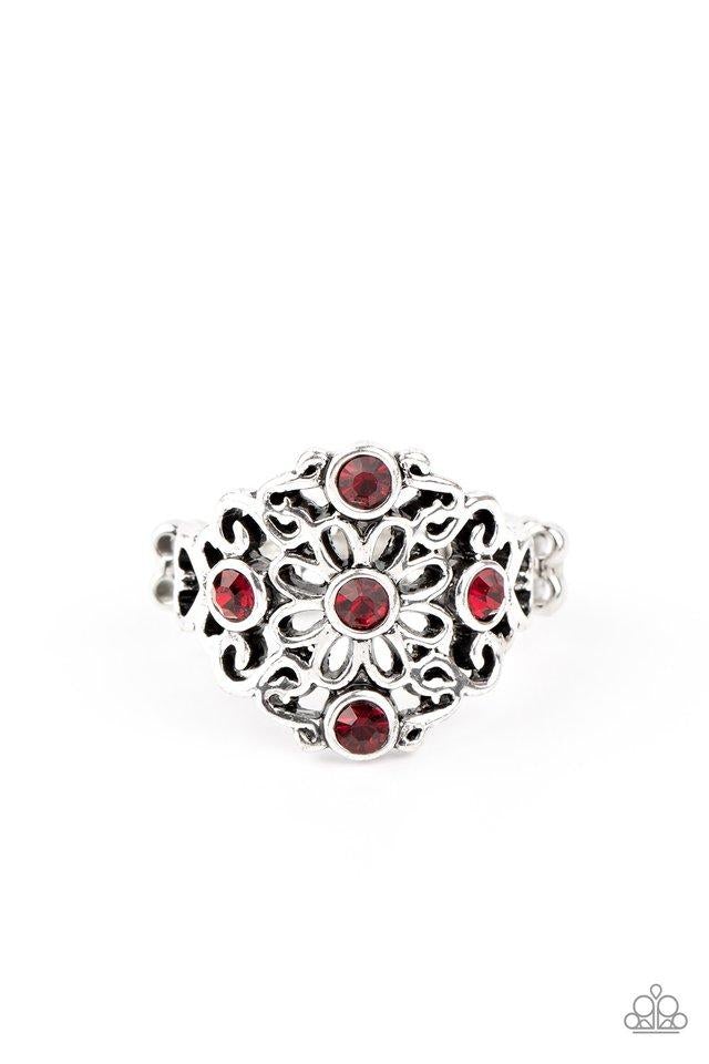 One DAISY At A Time- Red - Paparazzi Accessories