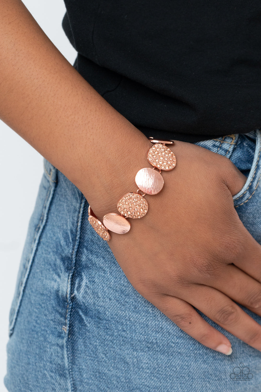 copper, copper jewelry, bracelet, claw clasp, everyday jewelry, affordable jewelry, paparazzi accessories, rhinestone jewelry, trending jewelry, jewelry stores near me