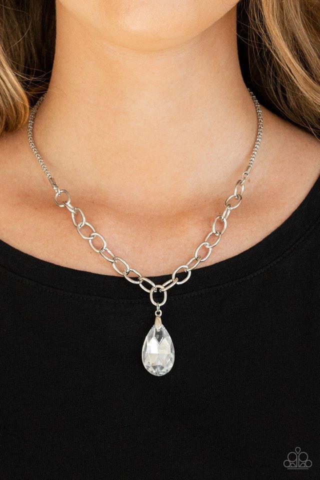 silver, silver jewelry, necklace, long necklace, white, rhinestone, white jewelry, teacher appreciation gift, affordable holiday gift, everyday jewelry, jewelry stores, jewelry stores near me, paparazzi accessories,
