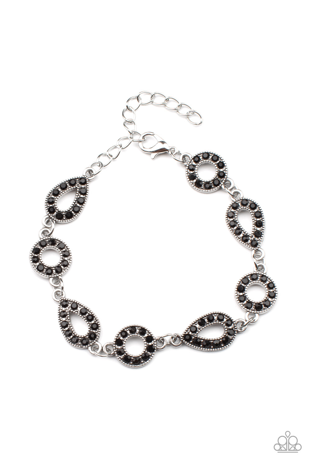 silver, silver jewelry, black, rhinestone, classy jewelry, bracelet, affordable jewelry, paparazzi accessories,
