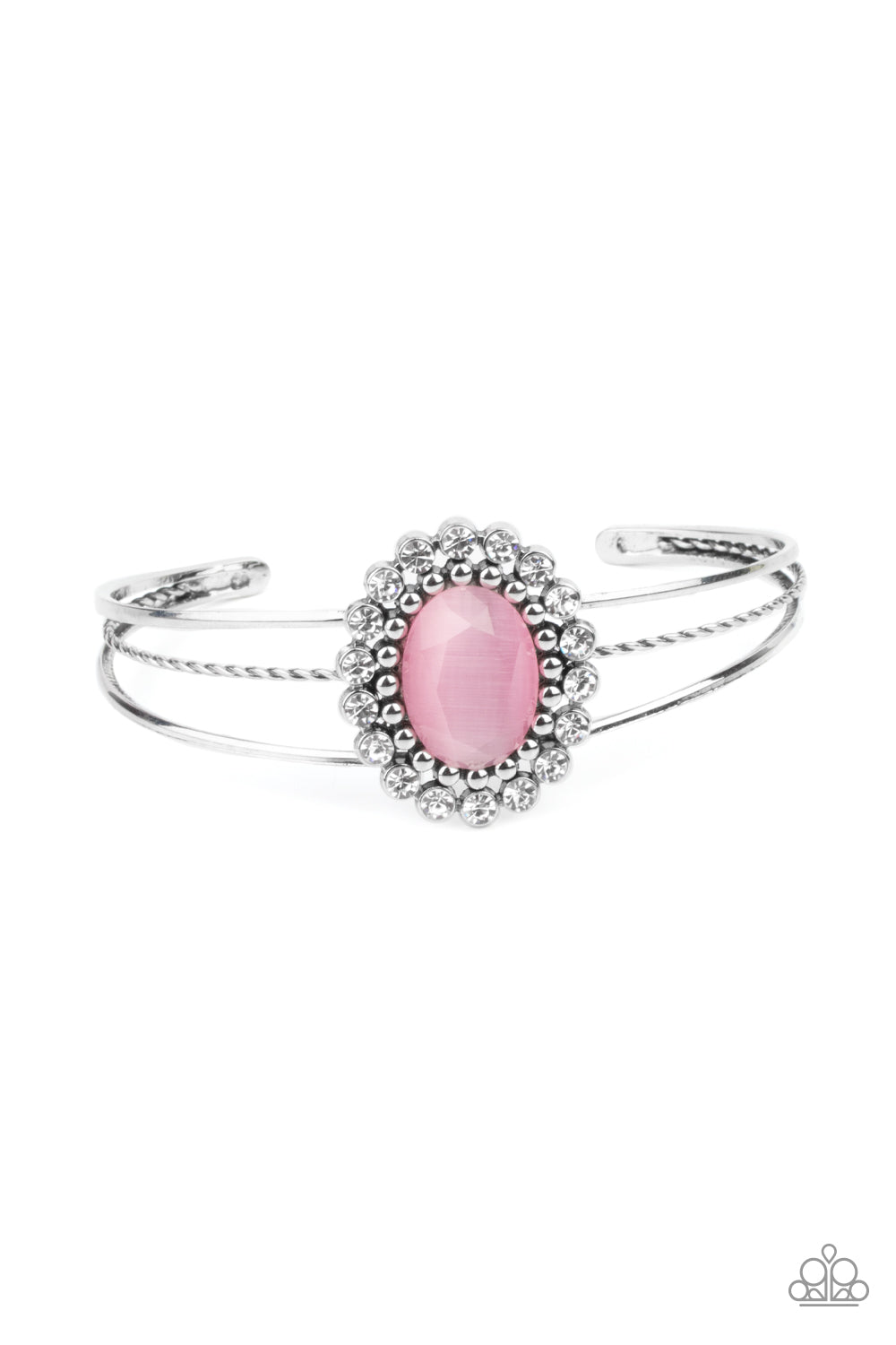 silver, silver jewelry, bracelet, cuff, moon stone, affordable jewelry, affordable holiday gift, everyday jewelry, paparazzi accessories, jewelry stores, boho jewelry, breast cancer awareness jewelry, jewelry stores near me, pink, pink jewelry,