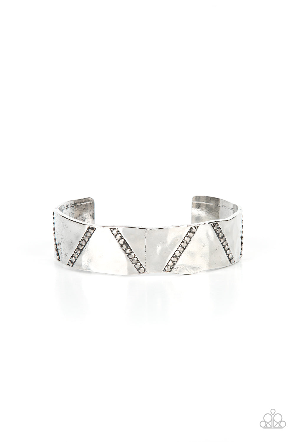 silver, silver jewelry, bracelet, cuff, open cuff bracelet, white, white jewelry, white rhinestone, affordable jewelry, paparazzi accessories, everyday jewelry, fourth of july jewelry, holiday jewelry, affordable gift,