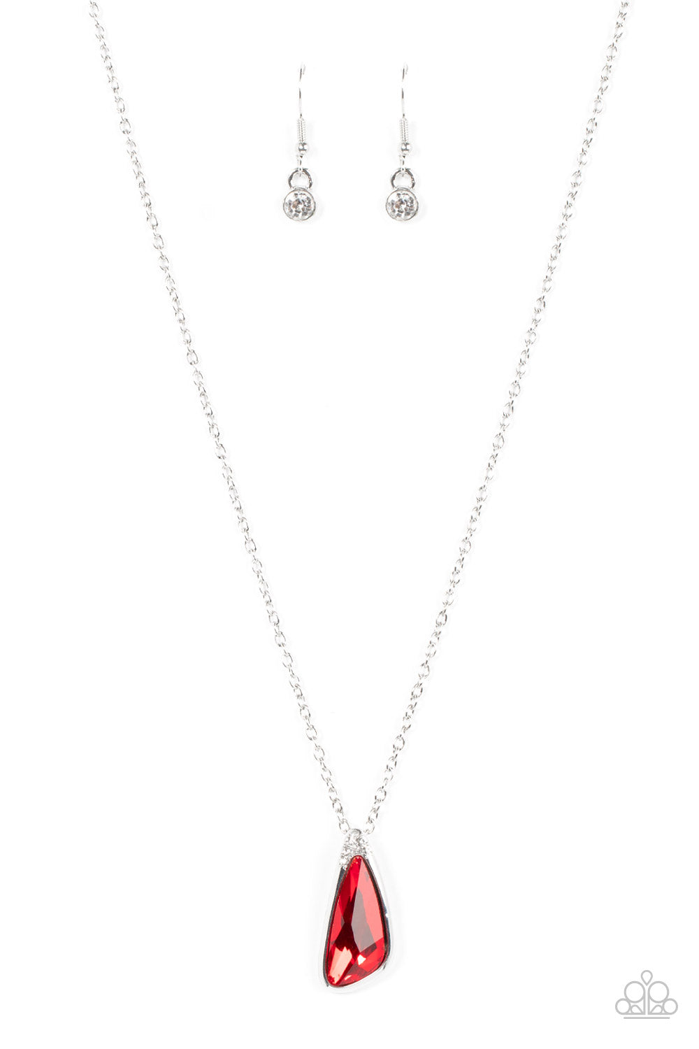 silver, silver jewelry, necklace, red, red jewelry, affordable jewelry, paparazzi accessories, everyday jewelry, affordable jewelry,
