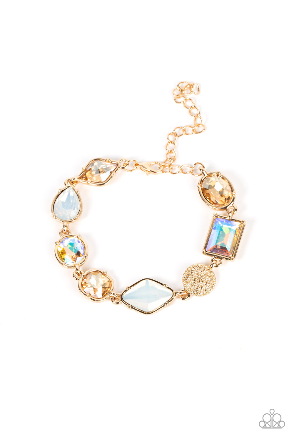 gold, gold jewelry, bracelet, claw clasp, iridescent, viral jewelry, trending jewelry, paparazzi accessories, jewelry stores, jewelry stores near me, affordable jewelry, affordable holiday gift, everyday jewelry,