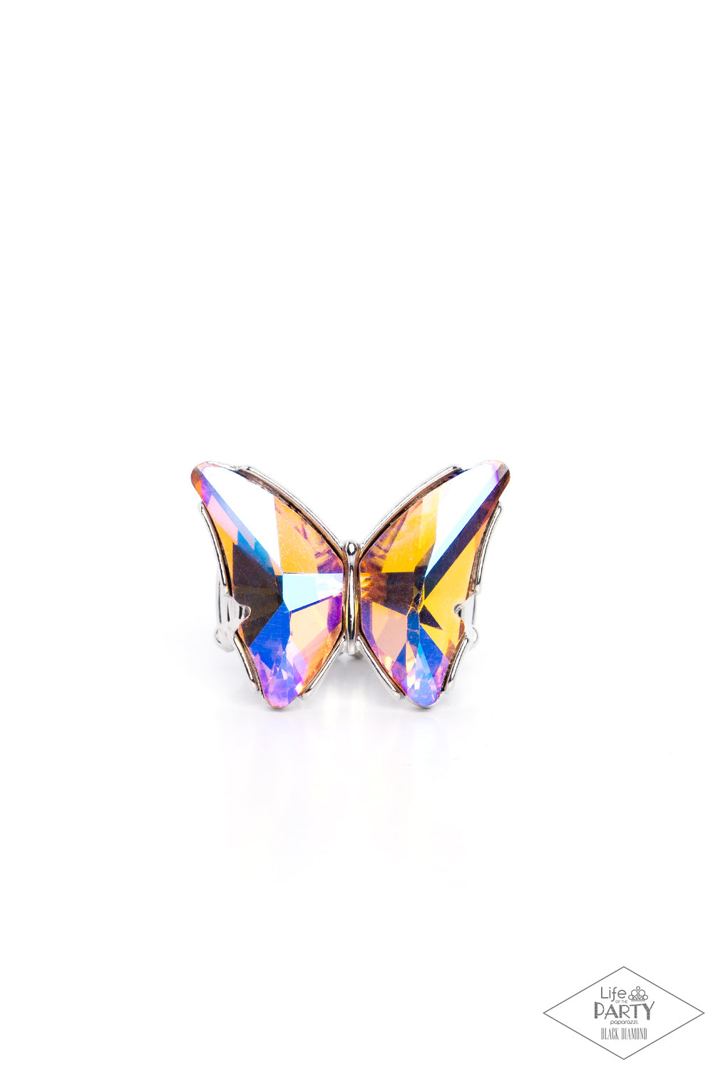 silver, silver jewelry, ring, adjustable jewelry, affordable jewelry, affordable holiday gift, everyday jewelry, trending jewelry, viral jewelry, casual jewlery, paparazzi accessories, jewelry stores, jewelry stores near me, summer party pack, orange, orange jewelry, uv shimmer, black diamond exclusive,