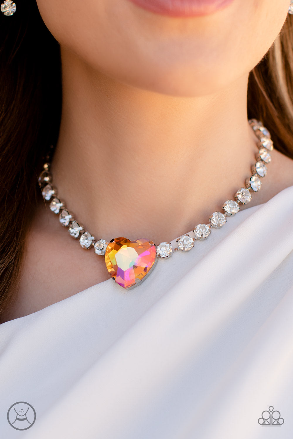 silver, silver jewlery, orange, orange jewelry, affordable jewelry, affordable holiday gift, everyday jewelry, paparazzi accessories, trending jewelry, viral jewelry, heart, heart jewelry, life of the party exclusive, rhinestone, jewelry stores, jewelry stores near me