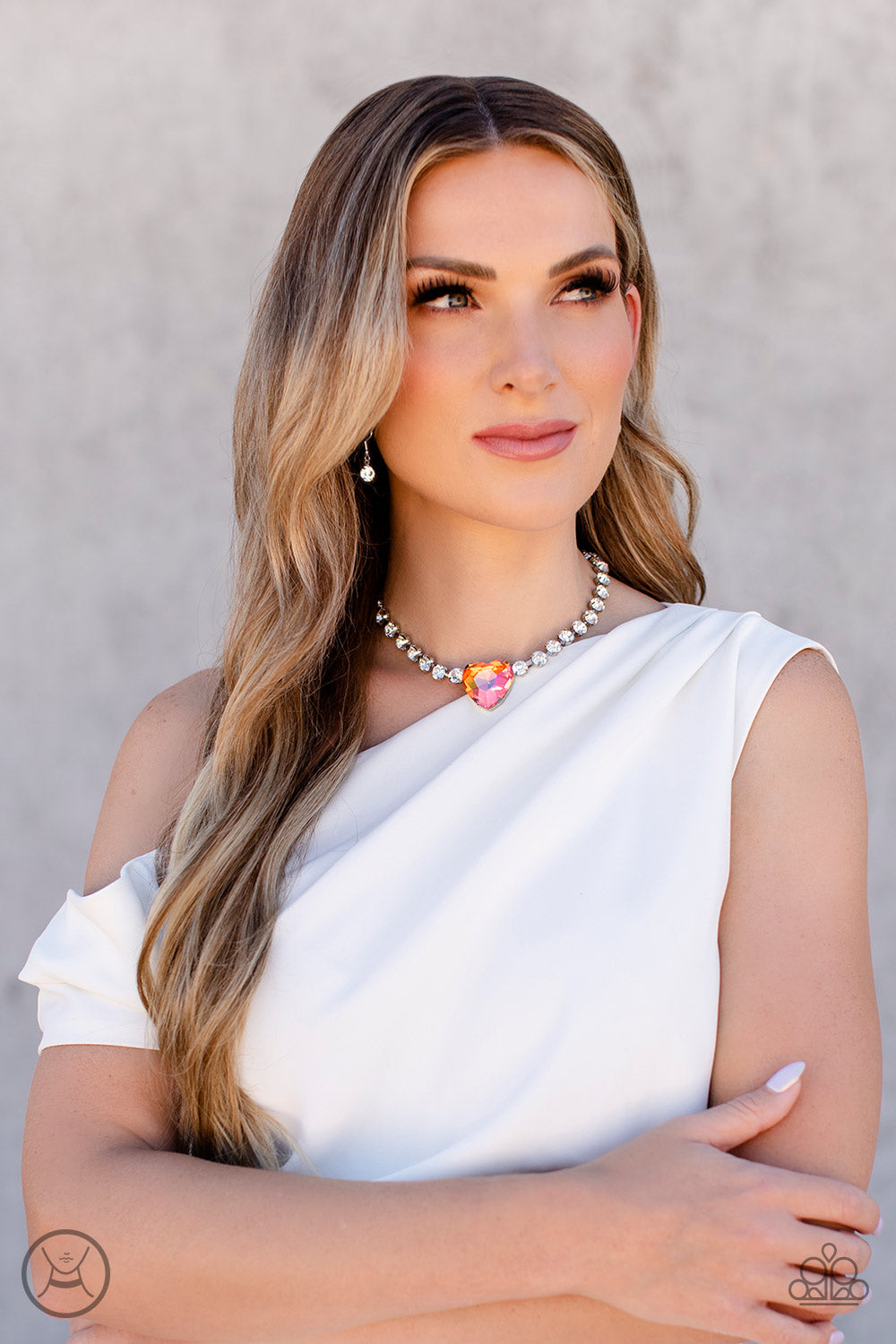 silver, silver jewlery, orange, orange jewelry, affordable jewelry, affordable holiday gift, everyday jewelry, paparazzi accessories, trending jewelry, viral jewelry, heart, heart jewelry, life of the party exclusive, rhinestone, jewelry stores, jewelry stores near me