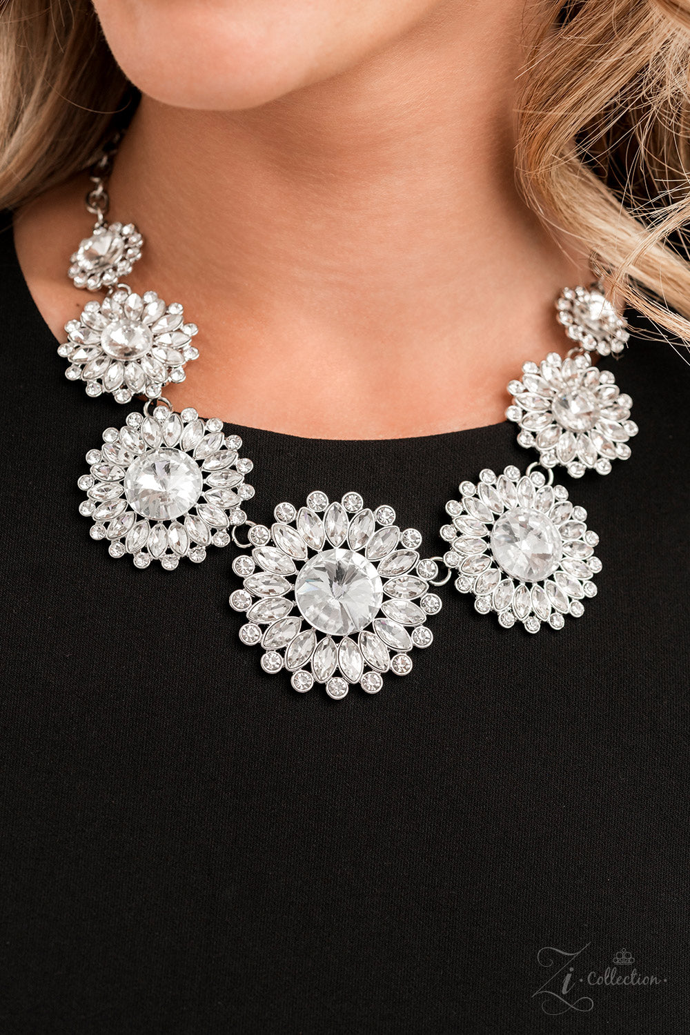 silver, silver jewelry, necklace, medium necklace, zi collection, affordable jewelry, affordable holiday gift, white, white jewelry, paparazzi accessories, jewelry stores, jewelry stores near me, wedding jewelry, viral jewelry, trending jewelry, prom jewelry,