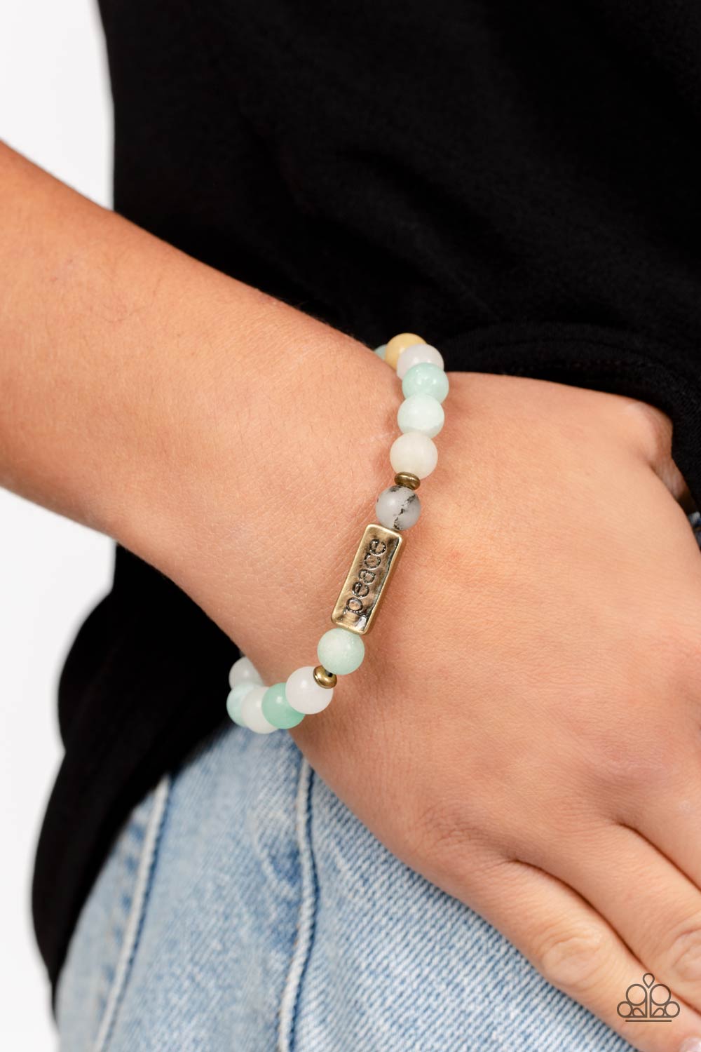 stone, bracelet, stretch bracelet, inspiration, blue, green, blue jewelry, green jewelry, affordable jewelry, affordable holiday gift, everyday jewelry, trending jewelry, viral jewelry, inspiration jewelry, prom jewelry, wedding jewelry, viral jewelry, paparazzi accessories, jewelry stores, jewelry stores near me,
