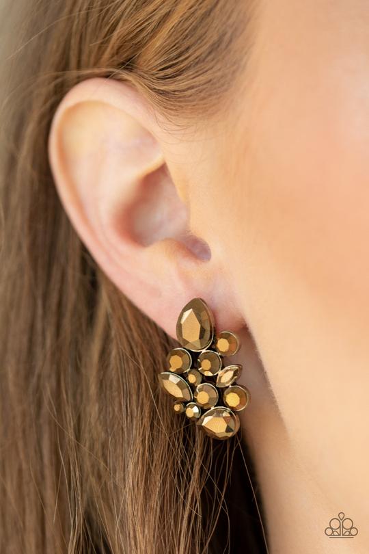 Galaxy Glimmer- Brass - Paparazzi Accessories