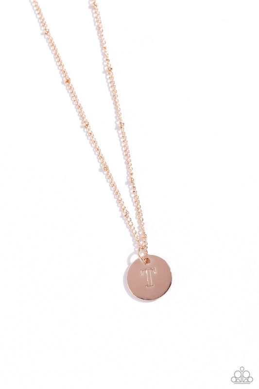Initial Elegance - Rose Gold - T PRESALE