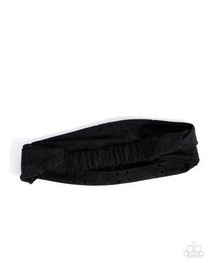 Eyelet Elegance - Black