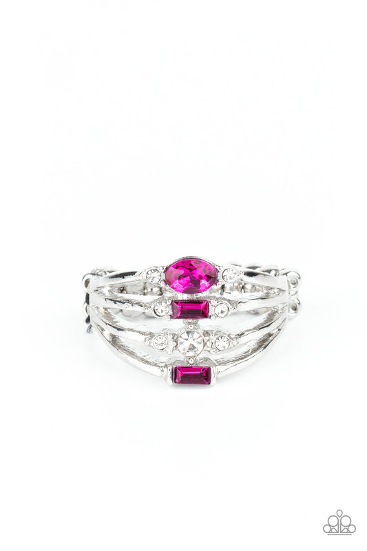 silver, silver jewelry, pink, pink jewelry, rhinestone, ring, adjustable ring, affordable jewelry, affordable holiday gift, everyday jewelry, paparazzi accessories, dainty, dainty jewlery, prom jewlery, wedding jewelry, jewelry stores, jewlery stores near me, 