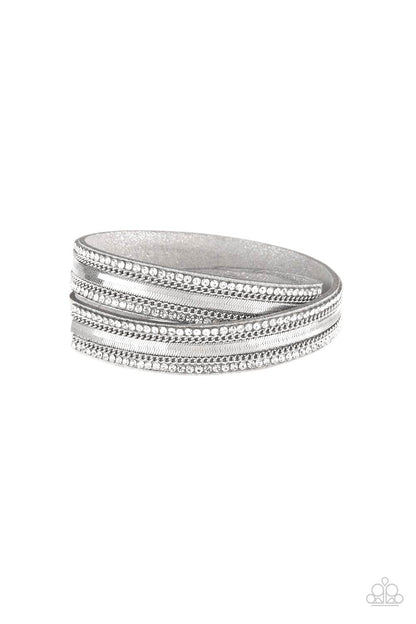 silver, silver jewelry, wrap, urban, urban wrap, bracelet, paparazzi accessories, affordable jewelry