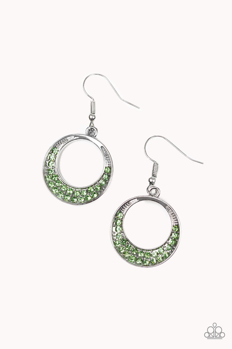 silver, silver jewelry, earrings, fish hook, green, green jewelry, affordable jewelry, affordable holiday gift, everyday jewelry, casual jewelry, dainty, rhinestone,office jewelry, paparazzi accessories, st patricks day jewelry, jewelry stores, jewelry stores near me, prom jewelry, wedding jewelry, homecoming jewelry, 