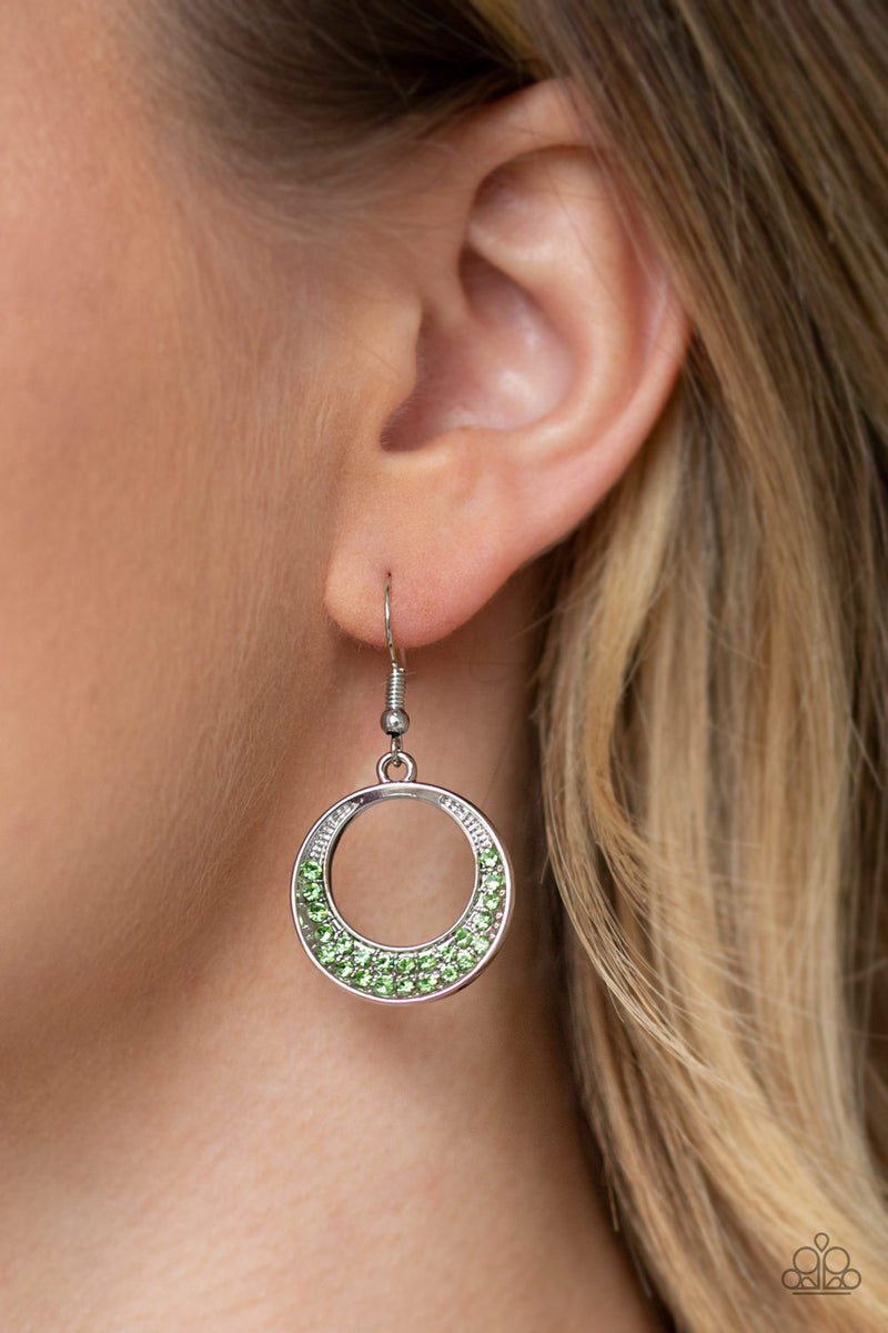 silver, silver jewelry, earrings, fish hook, green, green jewelry, affordable jewelry, affordable holiday gift, everyday jewelry, casual jewelry, dainty, rhinestone,office jewelry, paparazzi accessories, st patricks day jewelry, jewelry stores, jewelry stores near me, prom jewelry, wedding jewelry, homecoming jewelry, 