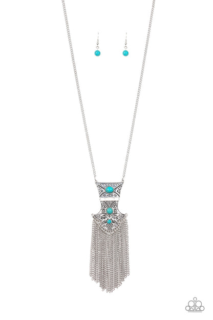 silver, silver jewelry, necklace, long necklace, fringe jewelry, blue, blue jewelry, stone jewelry, affordable jewelry, affordable holiday gift, everyday jewelry, paparazzi accessories, jewelry stores, jewelry stores near me, 