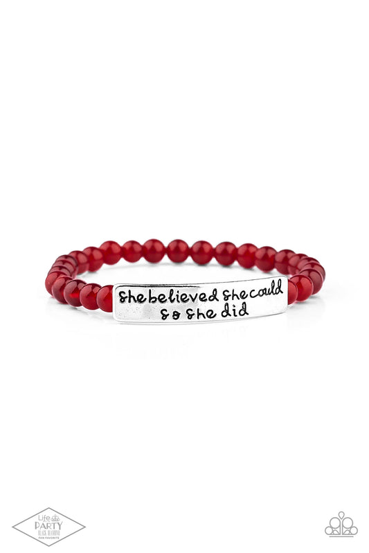 red, silver, silver jewelry, inspiration bracelet, bracelet, life of the party access, affordable jewelry, paparazzi accessories