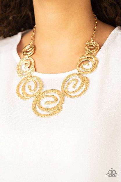 Statement Swirl - Gold - J3: Janets Jammin Jems