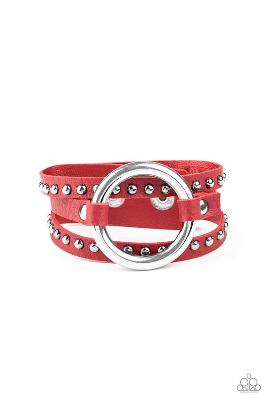 Studded Statement Maker- Red - J3: Janets Jammin Jems