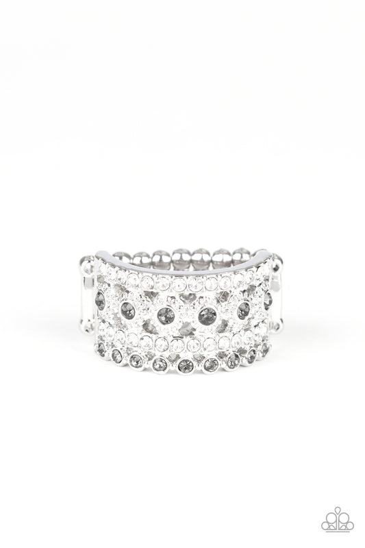 silver, silver jewlery, ring, adjustable ring, white, white jewlery, rhinestone, affrodable jelwery, affrodable holiday gift, everyday jewlery, trending jewlery, viral jewlery, prom jewelry, wedding jewelry, paparazzi accessoreis, jewelry stores, jewlery stores near me, casual jewelry, fall jewlery, 