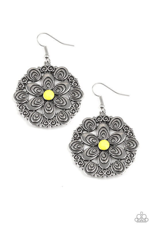 silver, silver jewlery, earrings, affordable jewlery, fish hook earring, affordable holiday gift, everyday jewelry, trending jewlery, yellow, yellow jewlery, viral jewelry,casual jewelry, paparazzi accessories, 