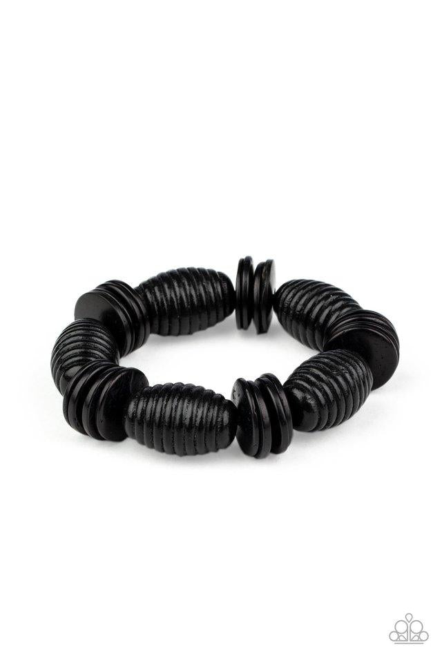 Caribbean Castaway- Black - Paparazzi Accessories