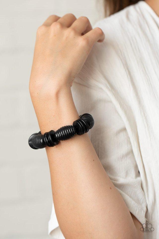 Caribbean Castaway- Black - Paparazzi Accessories