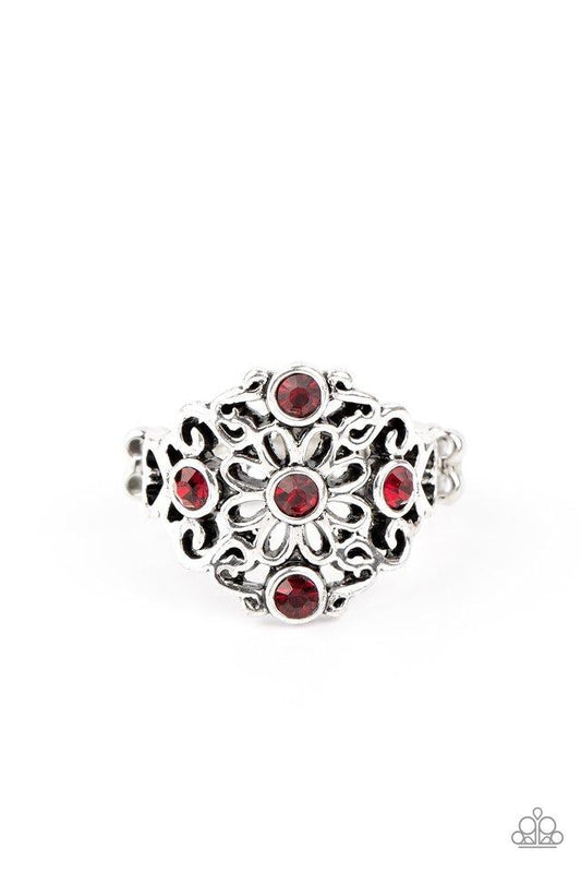 One DAISY At A Time- Red - Paparazzi Accessories