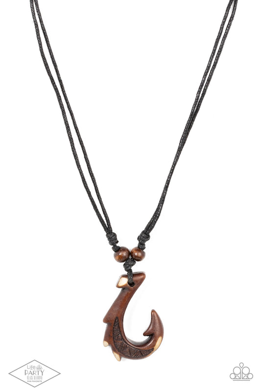 islander inspired necklace, necklace, brown, urban, urban necklace, beach jewelry, polynesian jewelry, affordable jewelry, paparazzi accessories, life of the party exclusive
