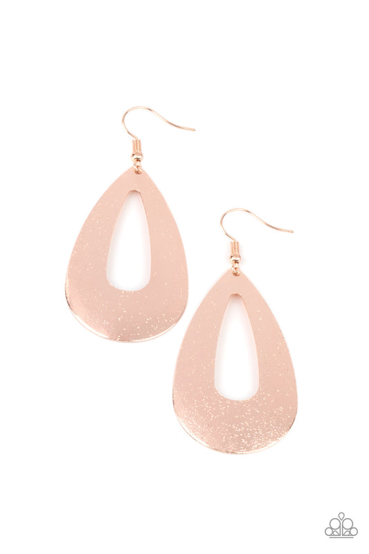 rose gold, rose gold jewelry, earring, fish hook, paparazzi accessories, everyday jewelry, affordable jewelry, 