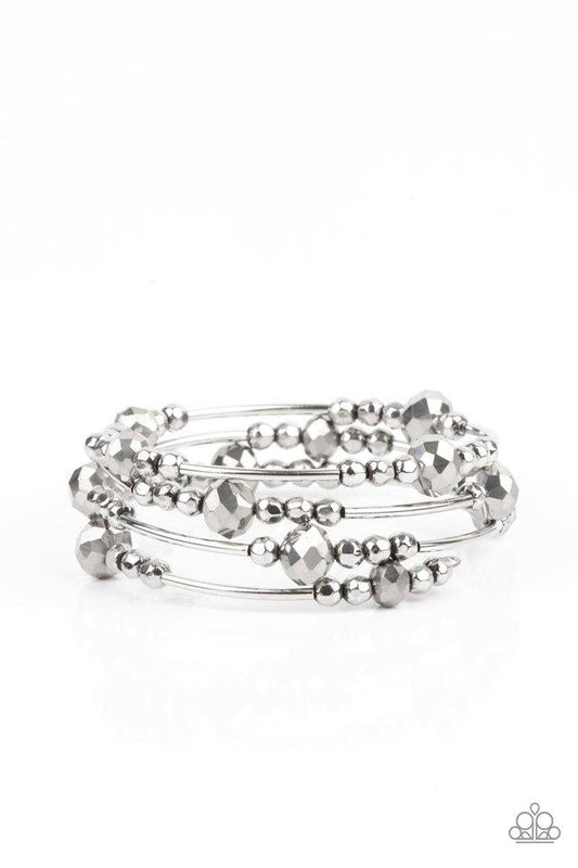 Showy Shimmer- Silver - Paparazzi Accessories