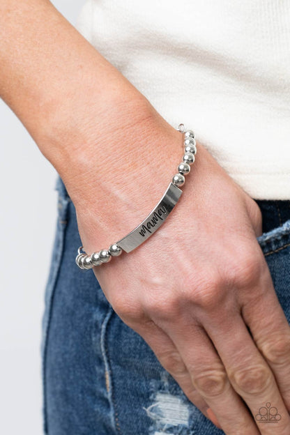 silver, silver jewelry, inspiration bracelet, bracelet, claw clasp bracelet, mothers day gift, affordable jewelry, paparazzi accessories, everyday jewelry, affordable gift