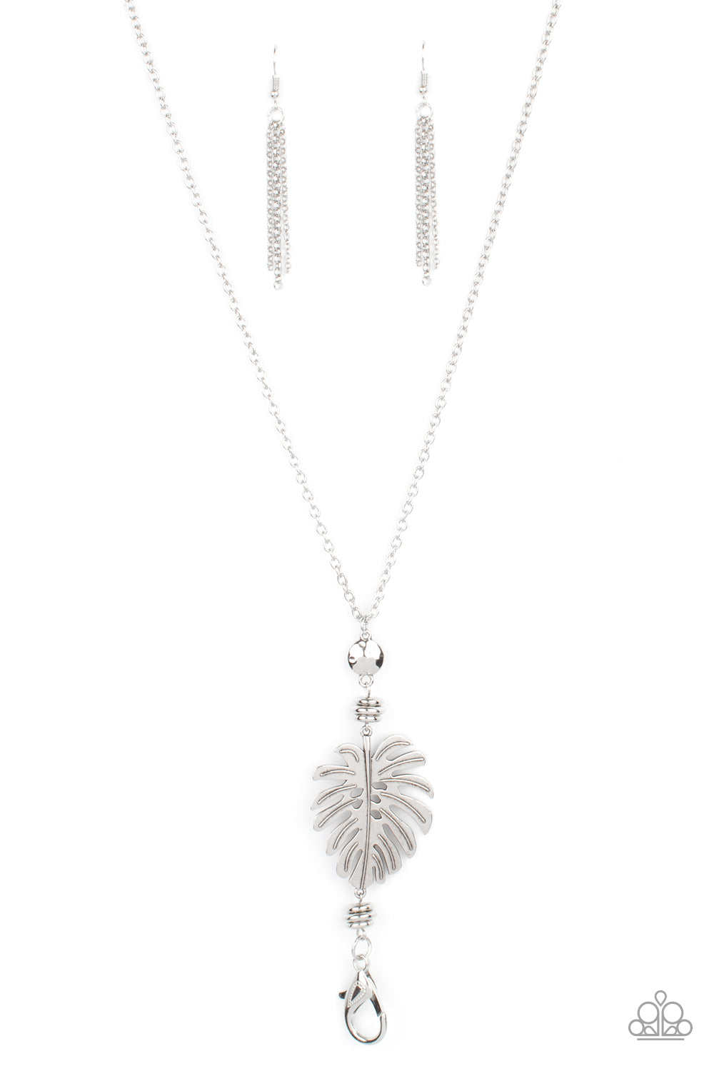 silver, silver jewelry, necklace, long necklace, affordable jewelry, affordable holiday gift, everyday jewelry, paparazzi accessories, jewelry stores, jewelry stores near me, tax free jewelry, leaf, leaf jewelry,