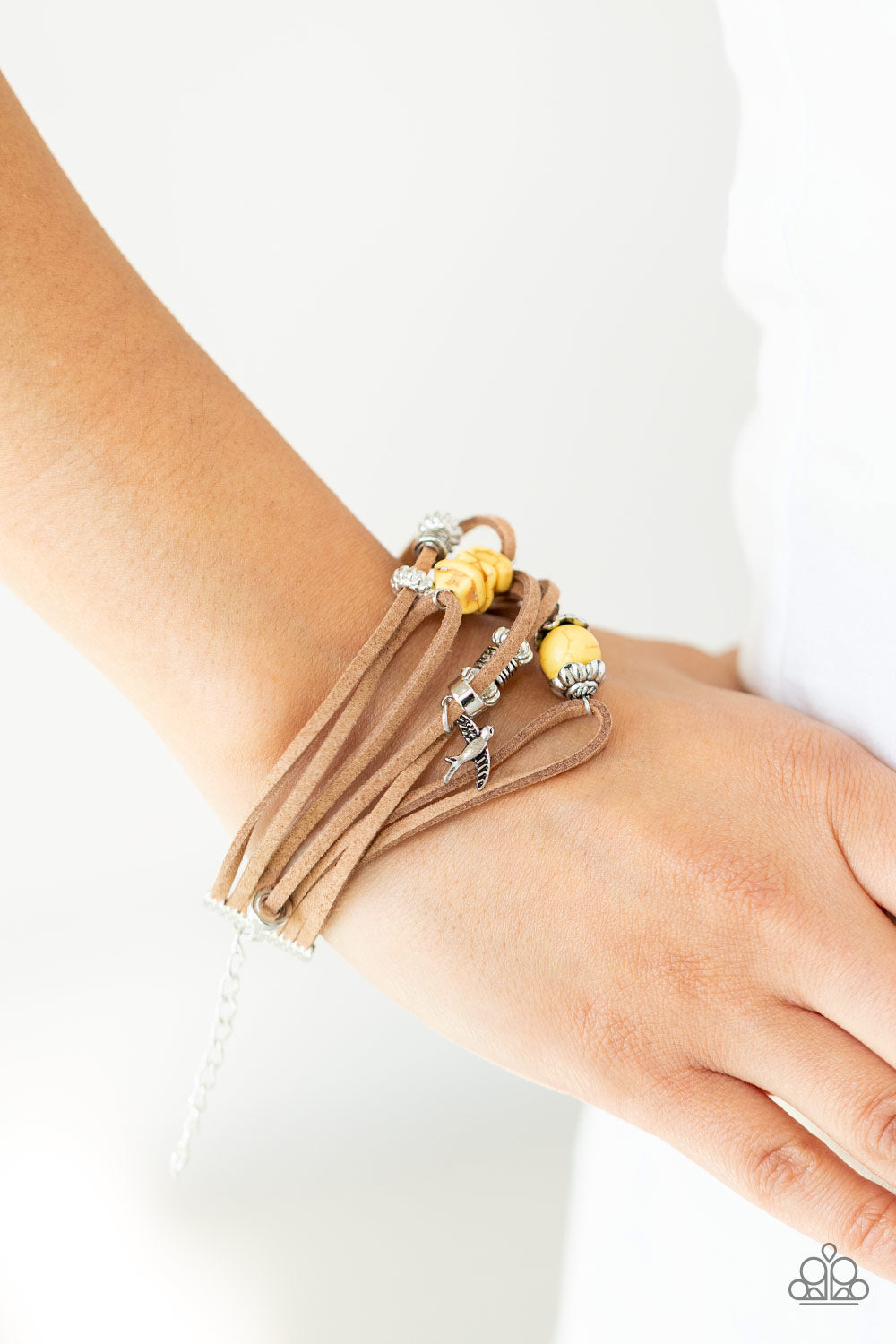 suede, suede jewelry, yellow, yellow jewelry, crackle stone, stone jewelry, stone, bracelet, urban, bracelet, claw clasp bracelet, affordable jewelry, paparazzi accessories, everyday jewelry, urban bracelet, bohemian jewelry, 