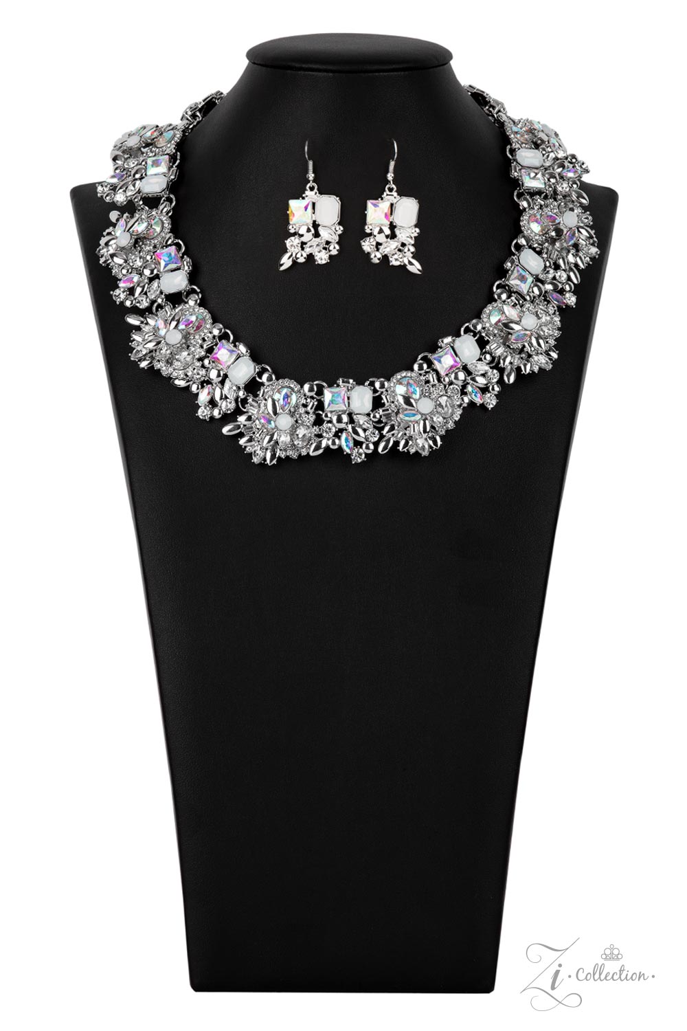 silver, silver jewelry, necklace, medium necklace, iridescent jewelry, affordable jewelry, affordable holiday gift, statement necklace, trending jewelry, viral jewelry, everyday jewelry, paparazzi accessories, jewelry stores, jewelry stores near me, 
