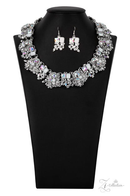 silver, silver jewelry, necklace, medium necklace, iridescent jewelry, affordable jewelry, affordable holiday gift, statement necklace, trending jewelry, viral jewelry, everyday jewelry, paparazzi accessories, jewelry stores, jewelry stores near me, 