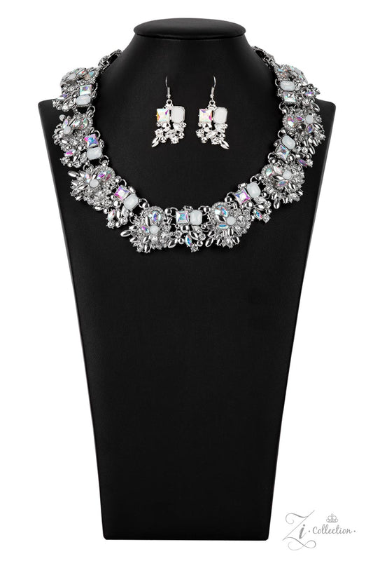 silver, silver jewelry, necklace, medium necklace, iridescent jewelry, affordable jewelry, affordable holiday gift, statement necklace, trending jewelry, viral jewelry, everyday jewelry, paparazzi accessories, jewelry stores, jewelry stores near me, 