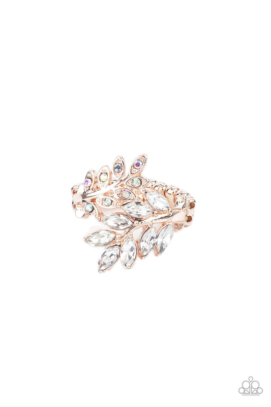 rose gold, rose gold jewelry, ring, adjustable ring, affordable jewlery, affordable holiday gift, everyday jewelry, trending jewlery, casual jewelry, paparazzi accessories, jewelry stores, jewelry stores near me, iridescent, iridescent jewelry, 