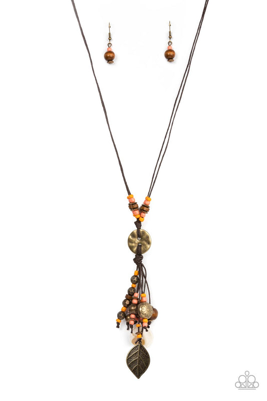 orange, necklace, suede jewelry, affordable jewelry, long necklace, bohemian jewelry, paparazzi accessories