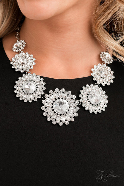 silver, silver jewelry, necklace, medium necklace, zi collection, affordable jewelry, affordable holiday gift, white, white jewelry, paparazzi accessories, jewelry stores, jewelry stores near me, wedding jewelry, viral jewelry, trending jewelry, prom jewelry, 
