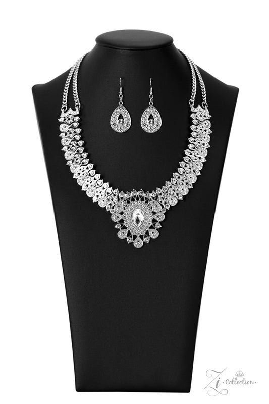silver, silver jewelry, necklace, medium necklace, zi collection, affordable jewelry, affordable holiday gift, white, white jewelry, paparazzi accessories, jewelry stores, jewelry stores near me, wedding jewelry, viral jewelry, trending jewelry, prom jewelry, 