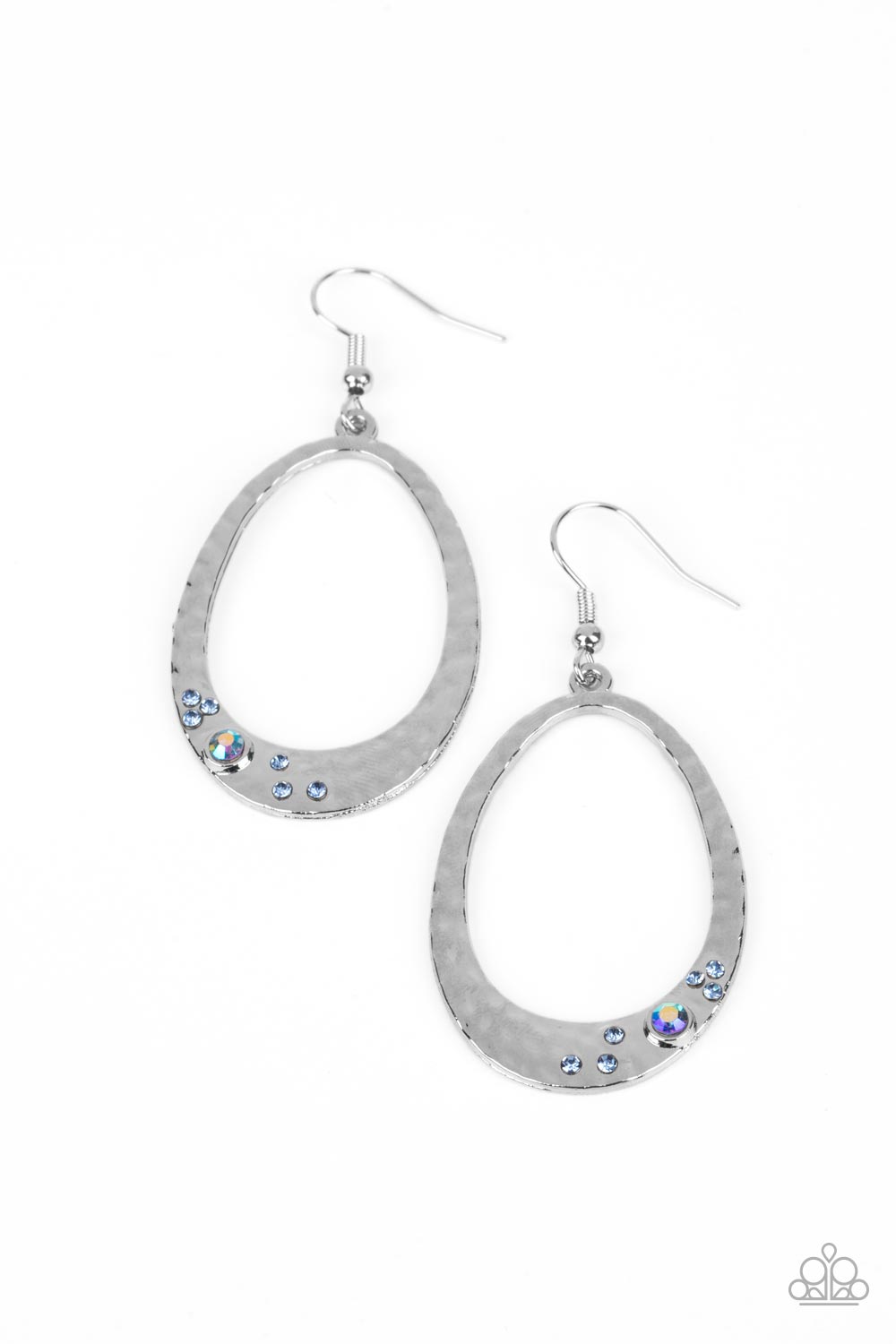 silver, silver jewelry, blue, blue jewelry, earrings, fish hook earrings, iridescent, trending jewelry, viral jewelry, affordable jewelry, affordable holiday gift, everyday jewelry, casual jewelry, paparazzi accessories, jewelry stores, jewelry stores near me, 