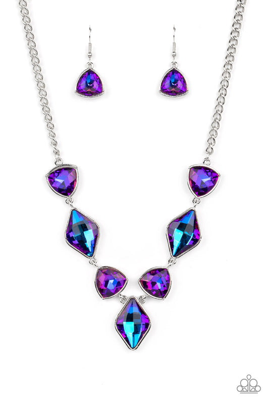 silver, silver jewlery, necklace, medium necklace, purple, purple jewelry, prom jewlery, wedding jewlery, uv shimmer, iridescent, affordable jewlery, affordable holiday gift, everyday jewelry, trending jewlery, viral jewlery, paparazzi accessories, life of the party exclusive, lop, jewlery stores, jewlery stores near me, 