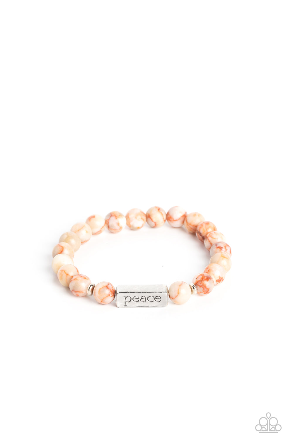 stone, bracelet, stretch bracelet, marble jewelry, inspiration jewelry, affordable jewelry, affordable holiday gift, everyday jewelry, trending jewelry, orange, orange jewlery, halloween jewlery, paparazzi acessories, jewelry stores, jewelry stores near me, 